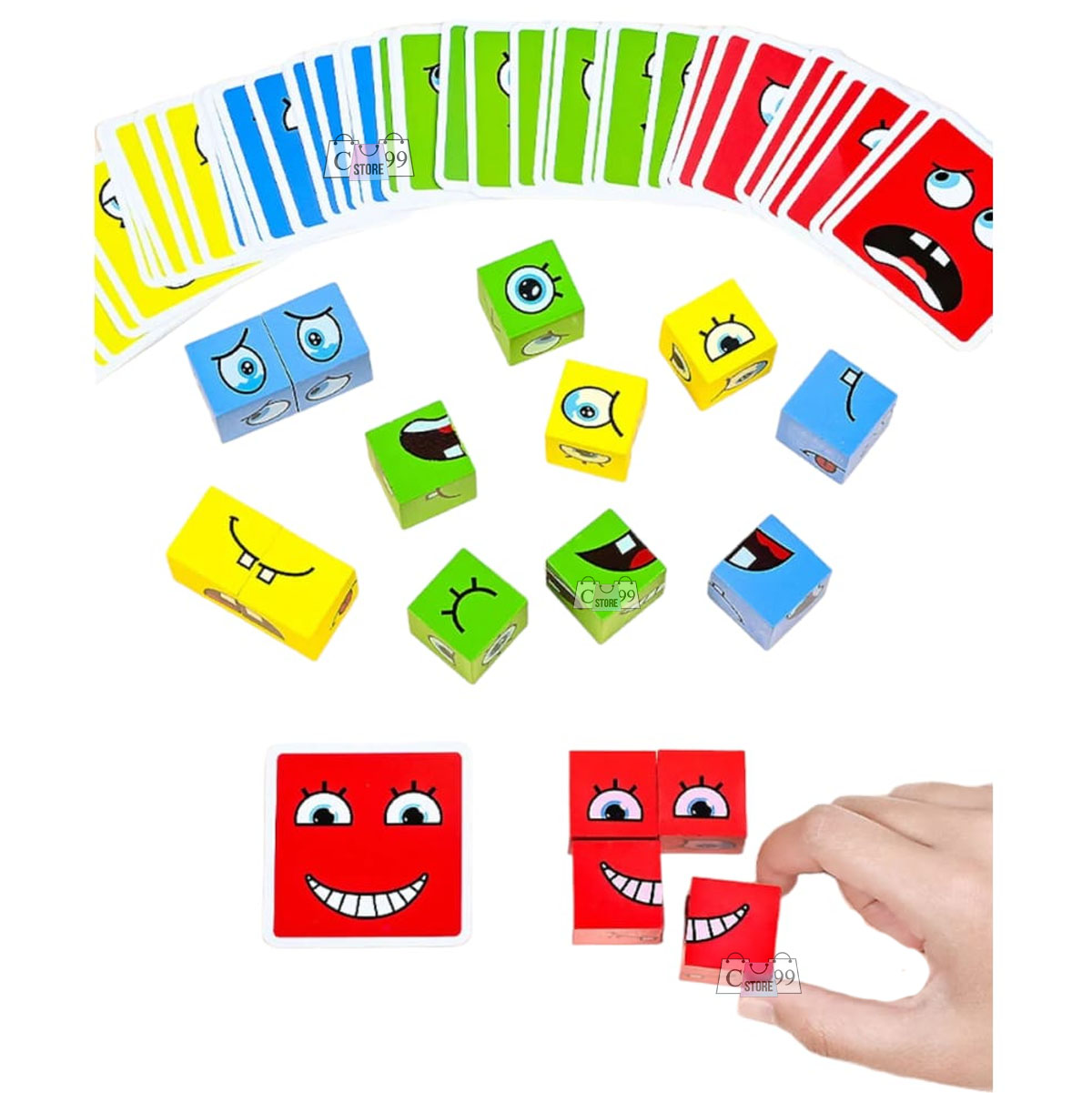 Miniatura 4 de Juego De Emociones Rompecabezas Bloques